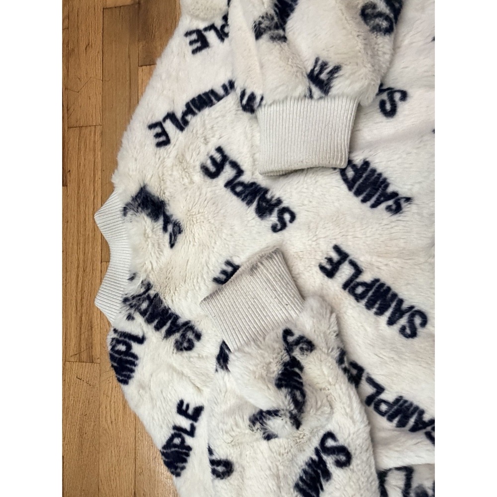 RARE Prototype SMFK Sample Fur Jacket All Over Print Zip Streetwear Collectable - Picture 16 of 16